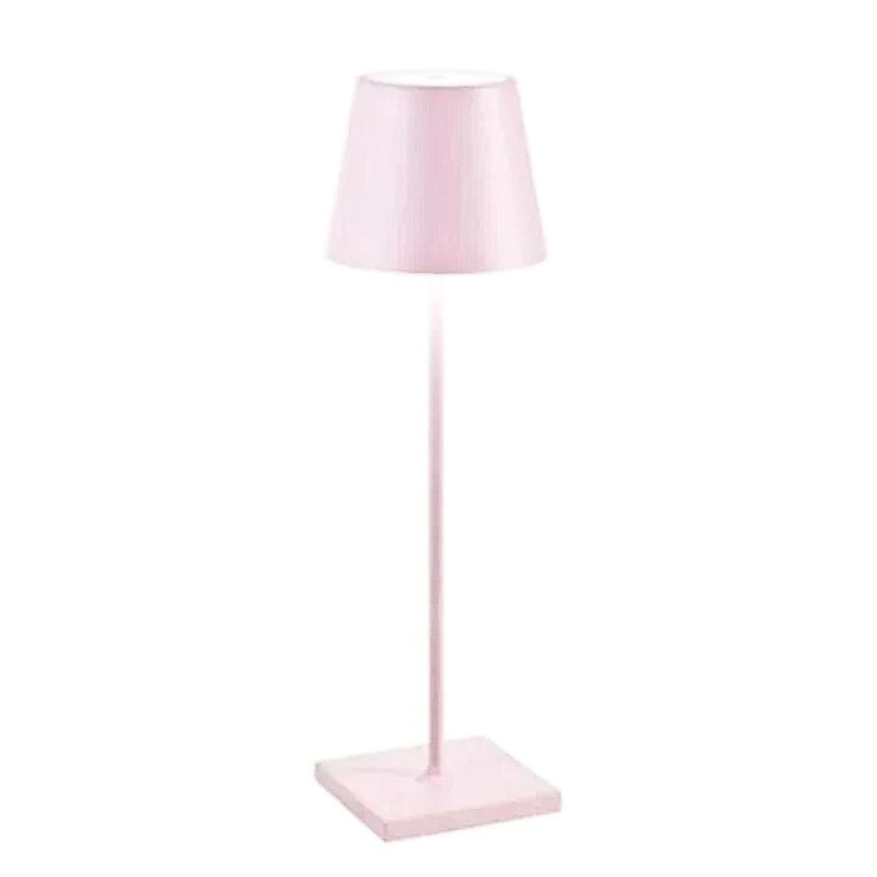 Moderne dimmbare LED-Tischlampe in minimalistischem Design, kabellos für flexible und stilvolle Beleuchtung.