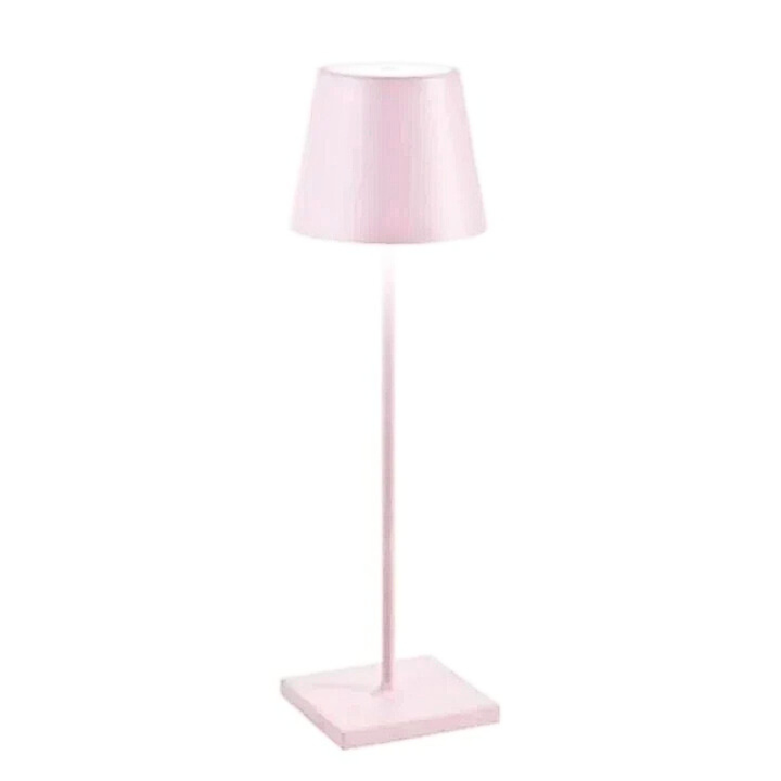 Moderne dimmbare LED-Tischlampe in minimalistischem Design, kabellos für flexible und stilvolle Beleuchtung.
