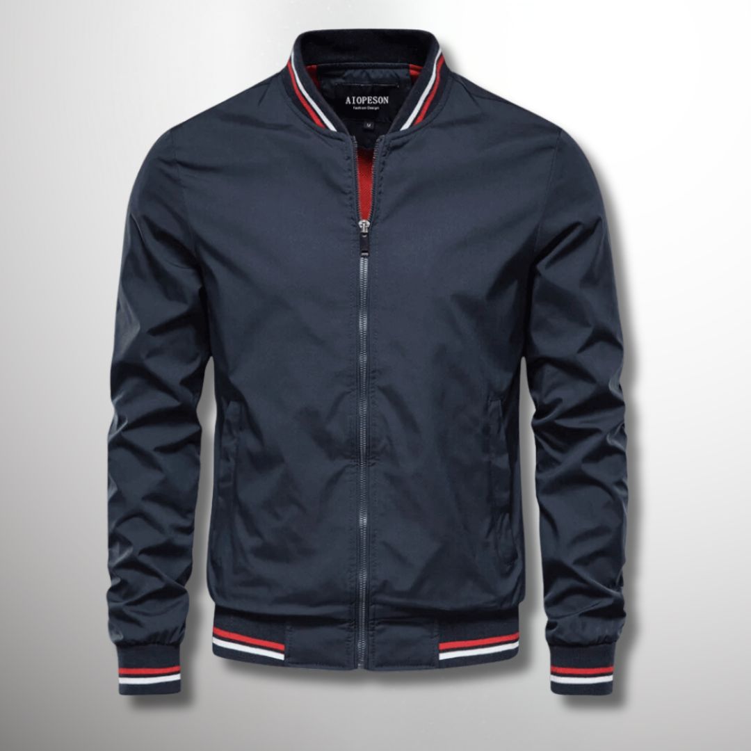 Herren wasserabweisende Übergangsjacke im Regular Fit für Frühling & Herbst mit Reißverschluss, modern & funktional.