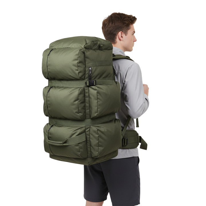 Robuste, wasserabweisende 100L Unisex Outdoor Reisetasche. Strapazierfähiges Gepäck für Abenteuer, Sport & Trekking.