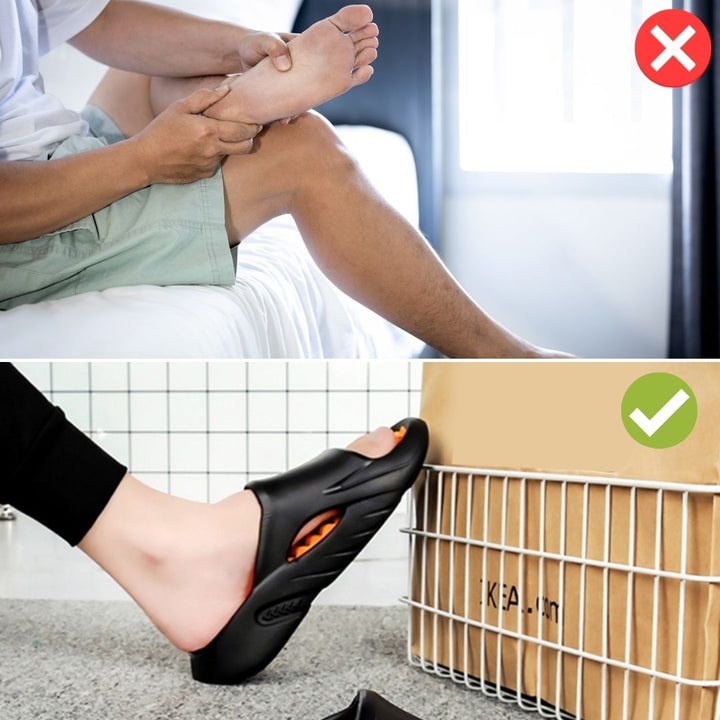 Damen orthopädische Hausschuhe mit Noppen für entspannende Fussmassage; Vitalis Komfort für zuhause.