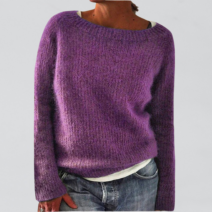 Komfortabler Damen Freizeit Pullover, vielseitig kombinierbar für Casual-Looks im Herbst & Winter, stilvolles Oberteil.