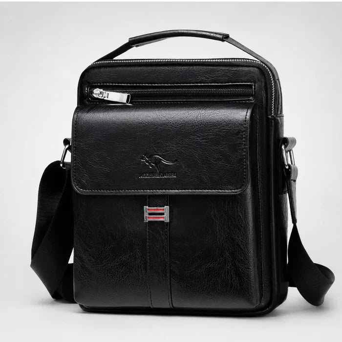 Kompakte Herren Umhängetasche mit Reißverschluss, ideal für Reisen & als Organizer. Praktische Crossbody Schultertasche.