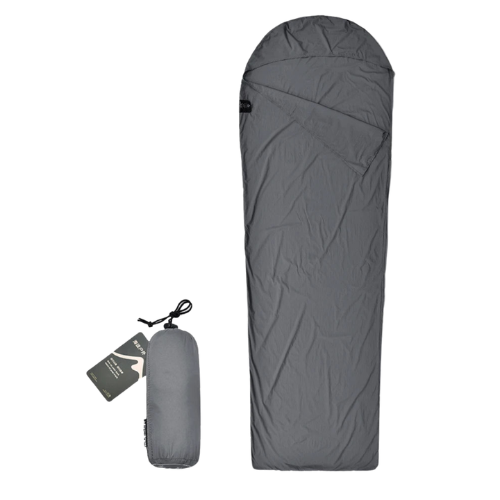 Ultraleichter Mumien-Innenschlafsack aus Polyester für Camping, Reise & Outdoor-Hygiene.