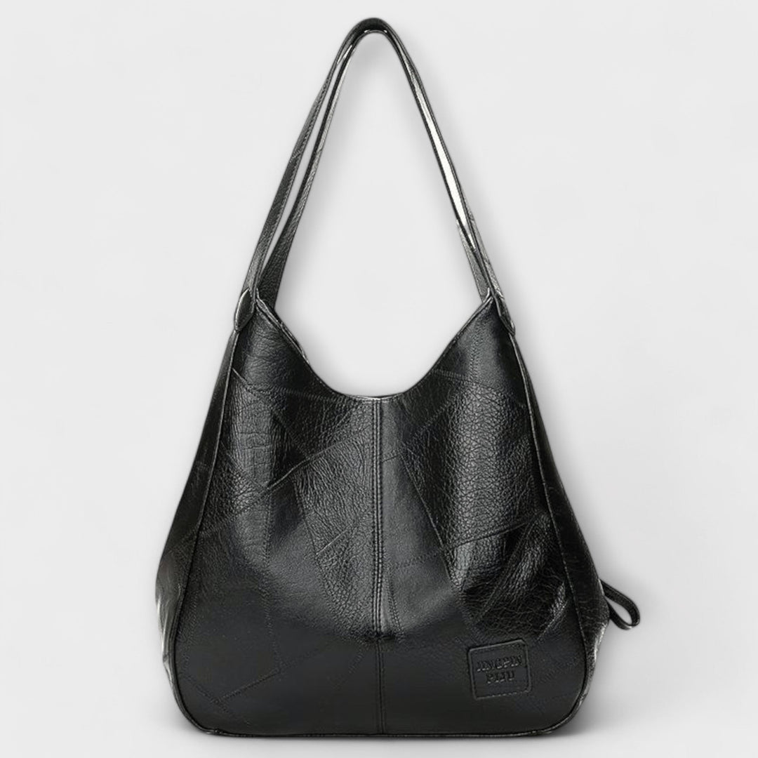 Klassische braune Vintage Ledertasche, unisex, mit verstellbarem Schultergurt, ideal für Business.