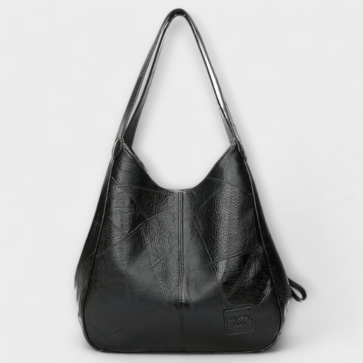 Klassische braune Vintage Ledertasche, unisex, mit verstellbarem Schultergurt, ideal für Business.