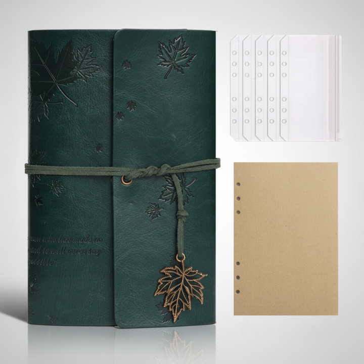 Altes Wickeljournal für Notizen, Gedanken und tägliches Journaling, Unisex-Geschenk.