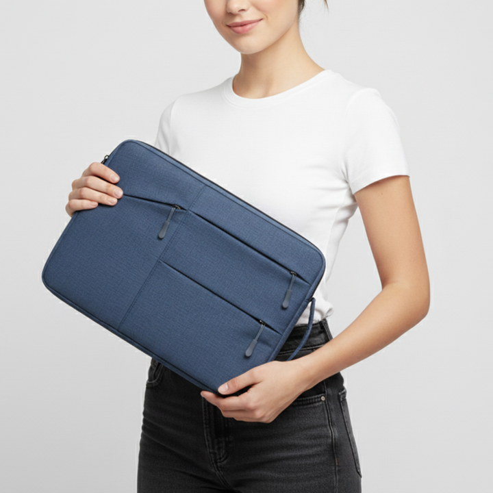 Gepolsterte Laptop-Tasche, wasserdicht, bietet robusten Schutz für Ihr Notebook und Zubehör.