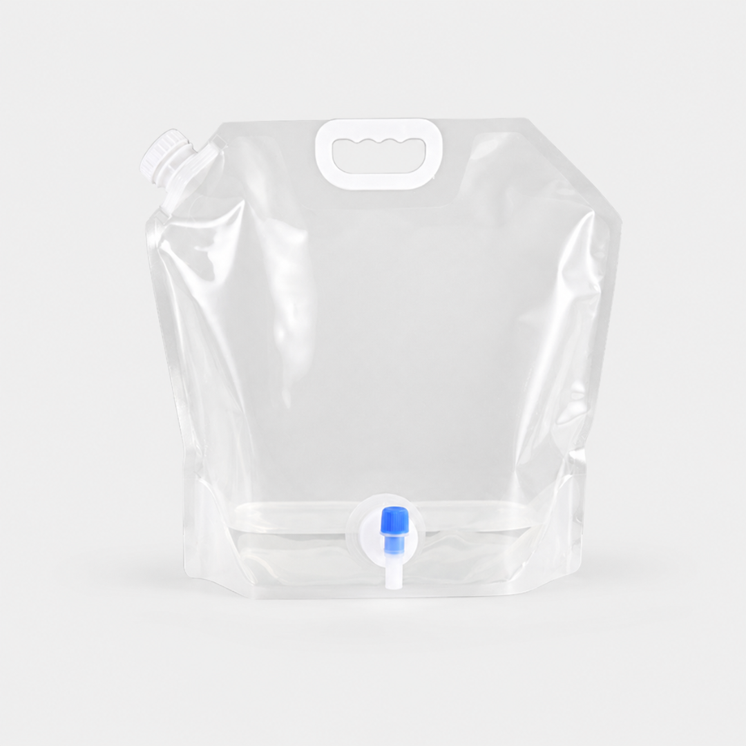 Robuster faltbarer Wasserkanister (10L), perfekt für große Gruppen beim Campen und Outdoor-Events.