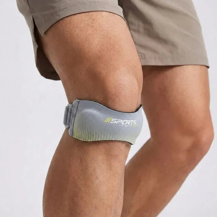Effektives Patella-Knieband, unisex & verstellbar, bietet Gelenkstütze bei Knieschmerzen & Sehnenentzündung.