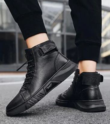 Bequeme Herren High-Top Sneaker-Boots. Rutschfeste Freizeitschuhe für den Alltag mit optimalem Halt und Komfort.