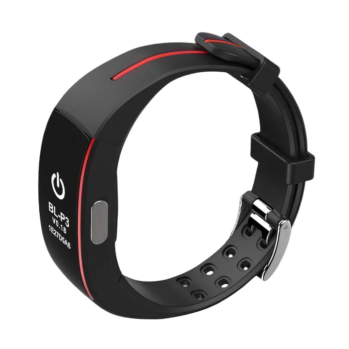 Elegantes Unisex Fitnessarmband mit hellem 0,96" OLED-Display, ideal für Sport, Alltag und Aktivitätstracking.