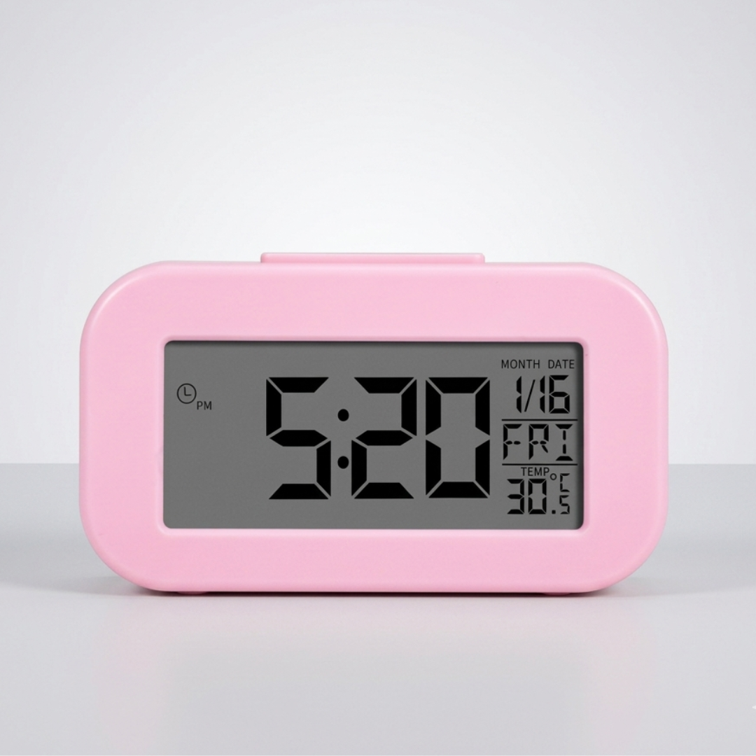 Stilvolle digitale LED-Uhr mit integriertem Nachtlicht und Schlummerfunktion. Ideal für jeden Nachttisch.