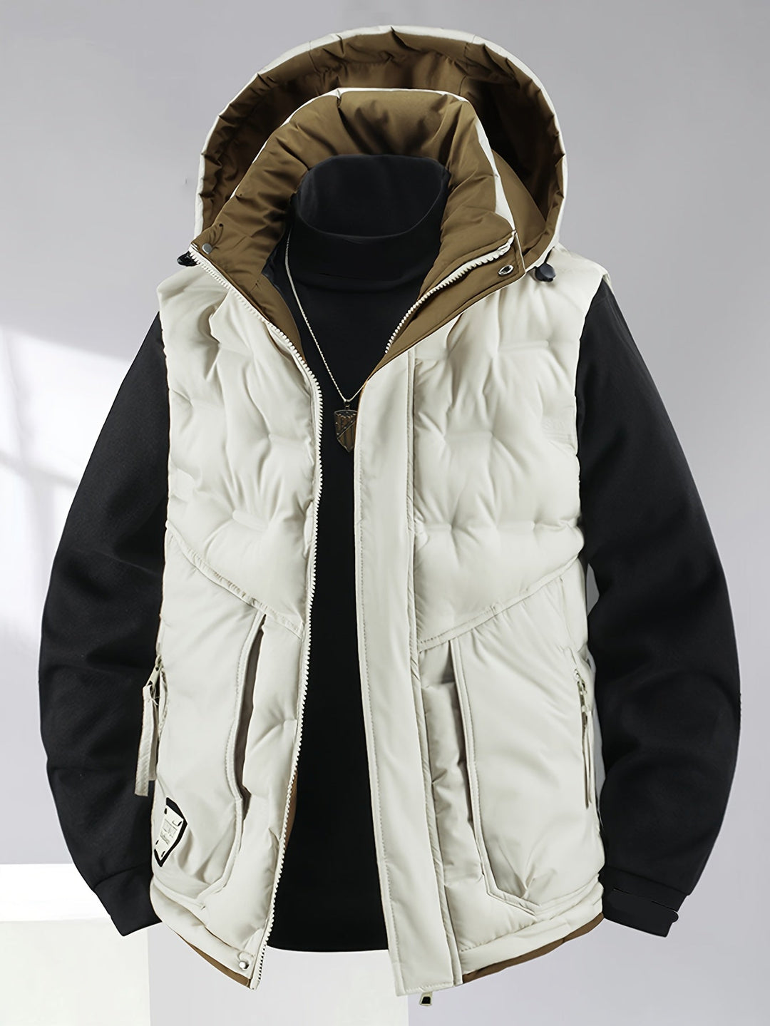 Herren Winterweste mit Kapuze, warm wattiert und stilvoll für Stadt & Land.