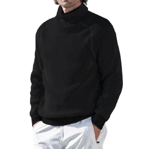 Warmer, eleganter Herren Rollkragenpullover Jesper. Kuscheliger Langarm-Strickpullover für den Winter.