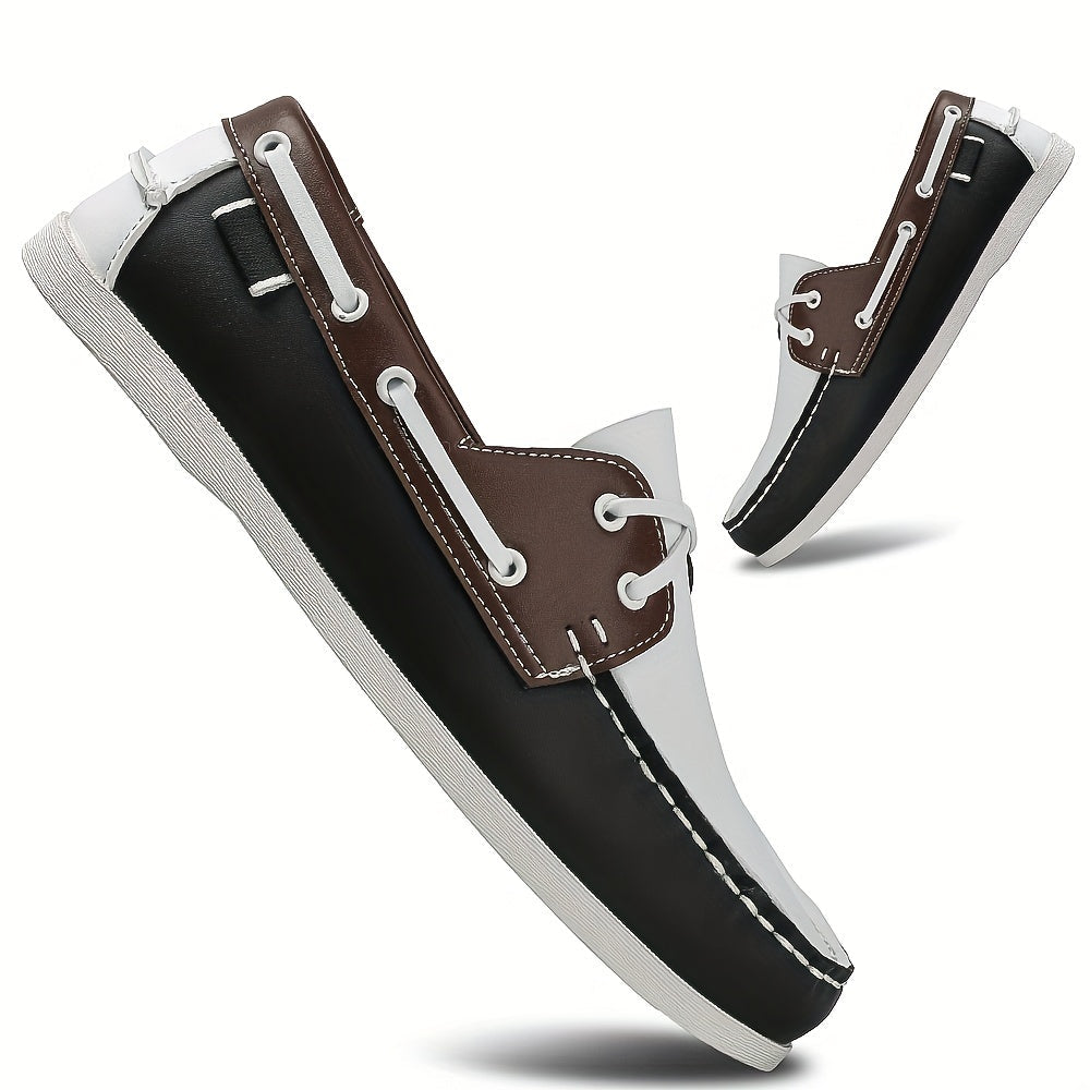 Lässige Herren Bootschuhe Thijs aus Leder, ideal für Freizeit & Frühling.