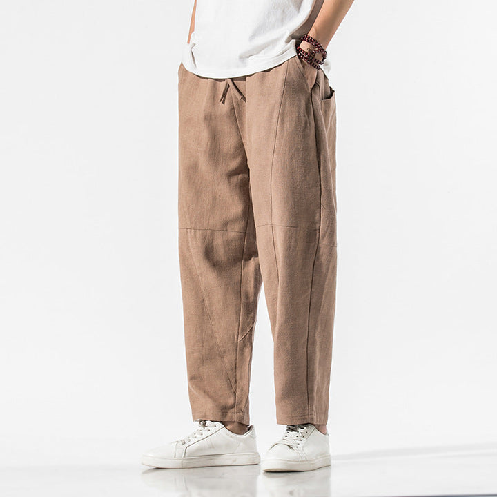 Bequeme Herren Jogginghose, knöchellang mit weitem Bein. Ideal als Sommerhose oder Herbsthose.