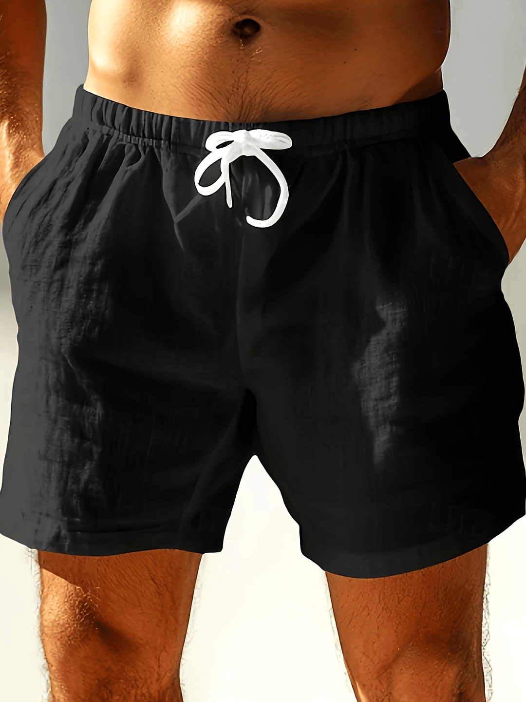 Herren Badeshorts mit Kordelzug, perfekt für Strand, Pool & Sport.