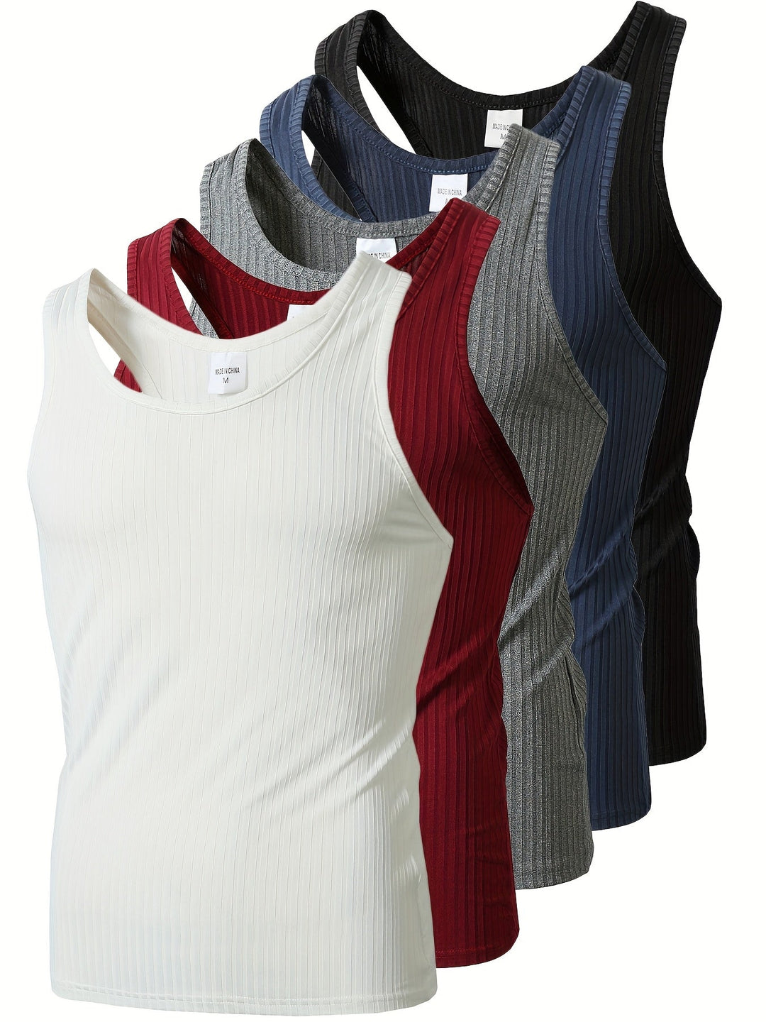 Sportliches Herren Tanktop Set, atmungsaktiv für Training & aktive Kleidung. Komfortables ärmelloses Oberteil.