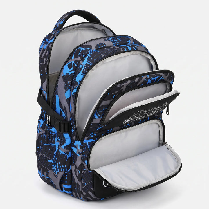 Ergonomischer Schulrucksack für Kinder mit Gaming-Design, perfekt für den Schulstart. Teil eines 3-teiligen Sets.