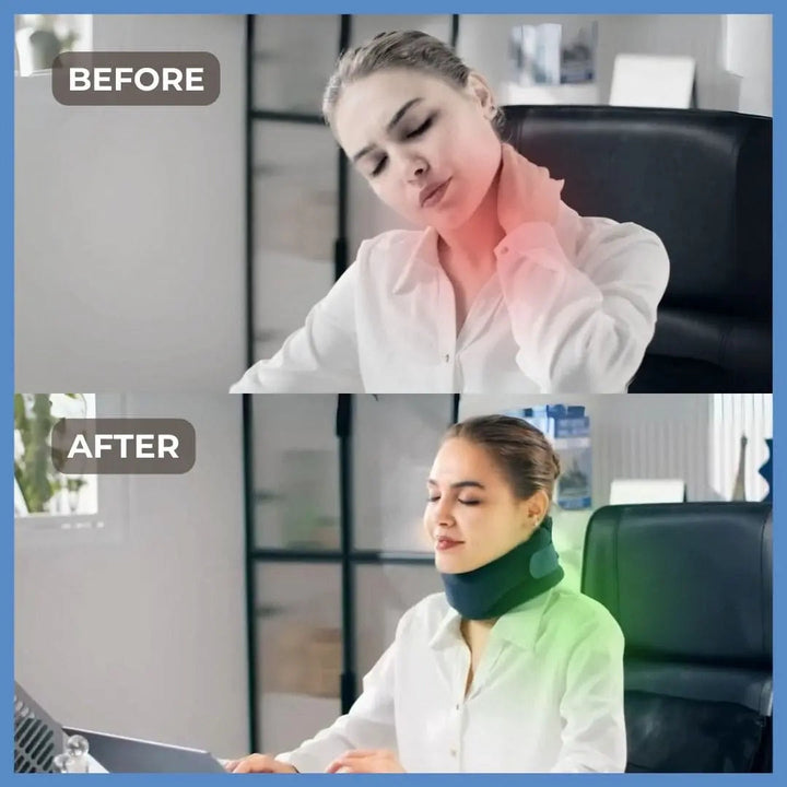 Ergonomische Schlafhilfe: Nackenstütze reduziert Schnarchen und lindert Nackenschmerzen für gesunde Schlafqualität.
