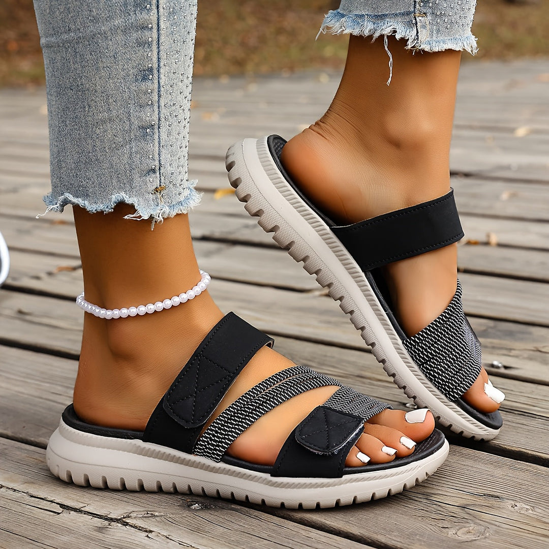 Moderne Damen Orthopädische Sandalen in elegantem Design für bequeme und stabile Schritte.