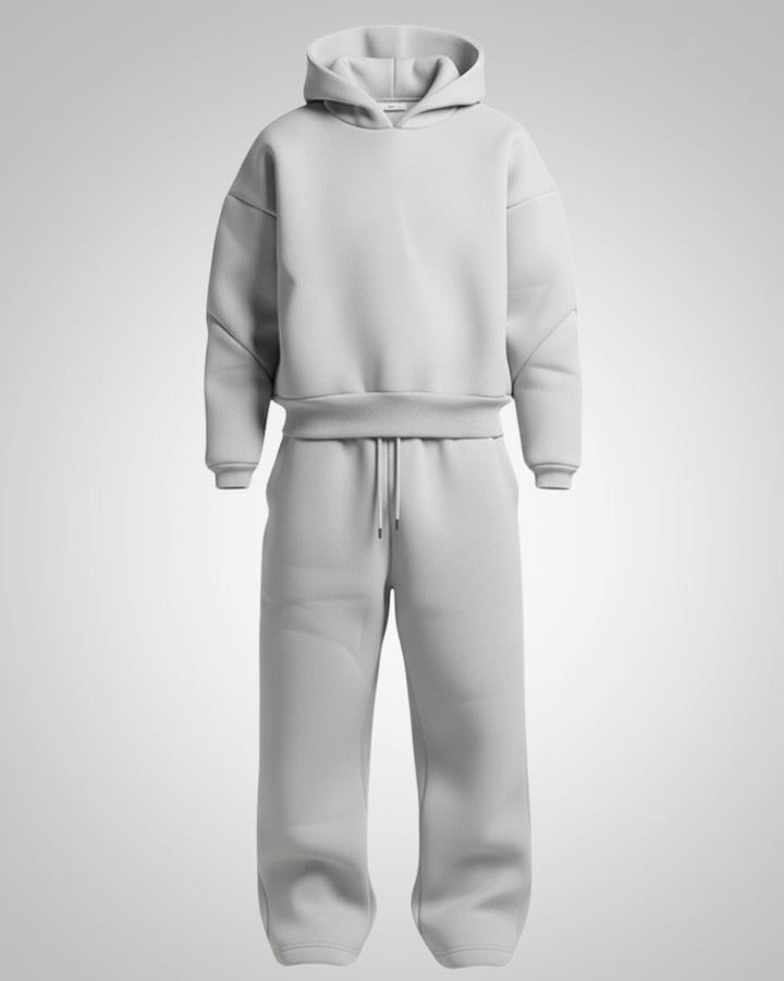 Herren Oversized Hoodie Trainingsanzug Set, lässig & bequem für Sport, Freizeit oder Streetwear.