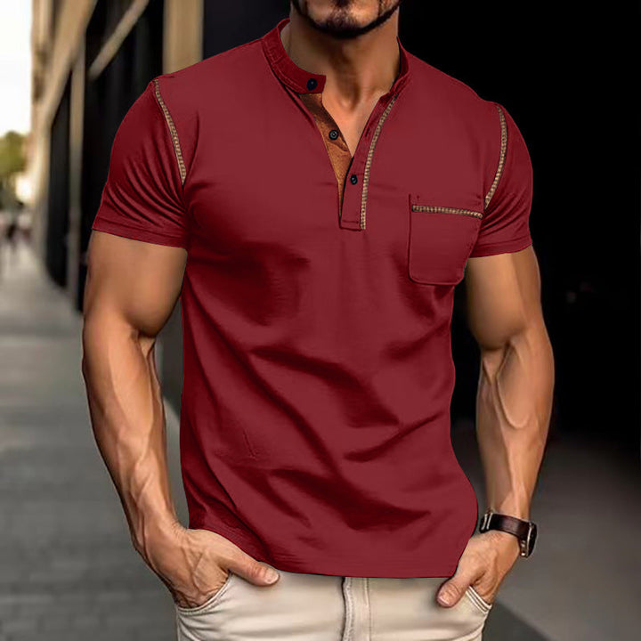 Modernes Herren Poloshirt Kurzarm, schlank & schnell trocknend. Komfortables Oberteil für sommerliche Outfits.