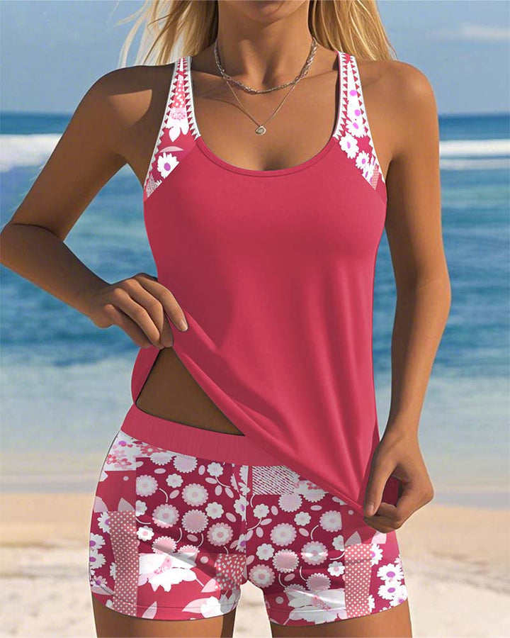 Damen Bikini Set mit hohem Schnitt, figurfreundlich, elastisch, in verschiedenen Farben erhältlich.