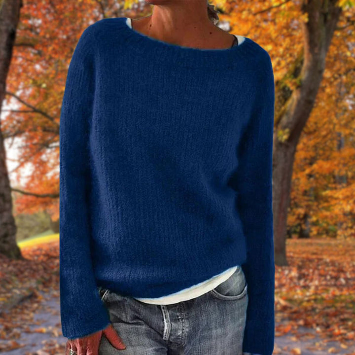 Eleganter Damenpullover für Herbst & Winter, lockere Passform, Rundhals. Perfekt für Damenmode.