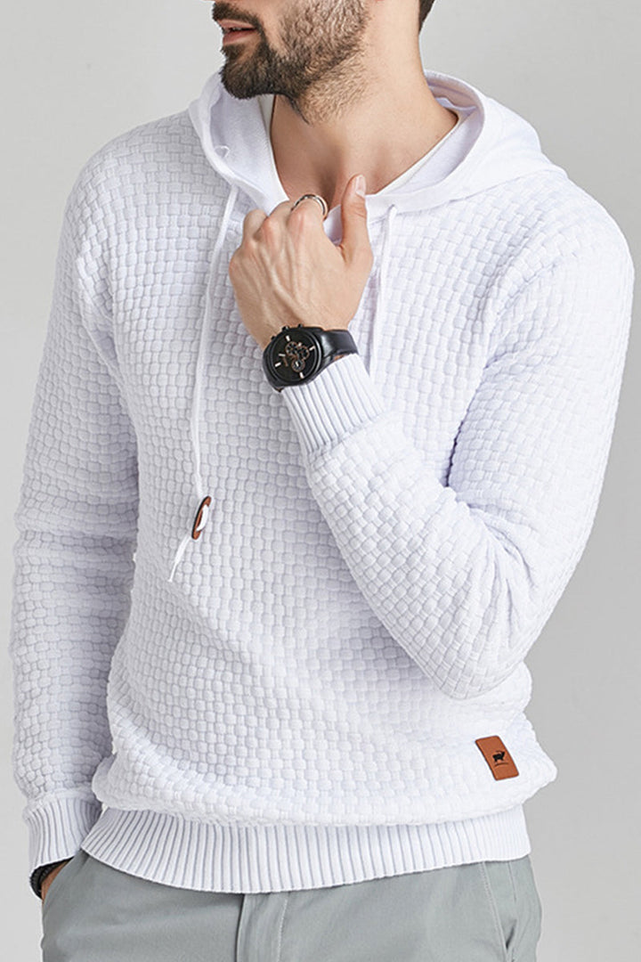Vielseitiges Herren-Kapuzen-Sweatshirt, langarm. Ideal für den täglichen Gebrauch und Streetwear-Outfits.