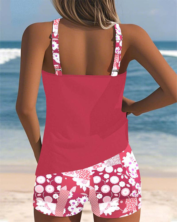Modernes Damen Bikini Set, hoher Schnitt, figurfreundlich, zweiteilig, perfekt für Strand & Pool.