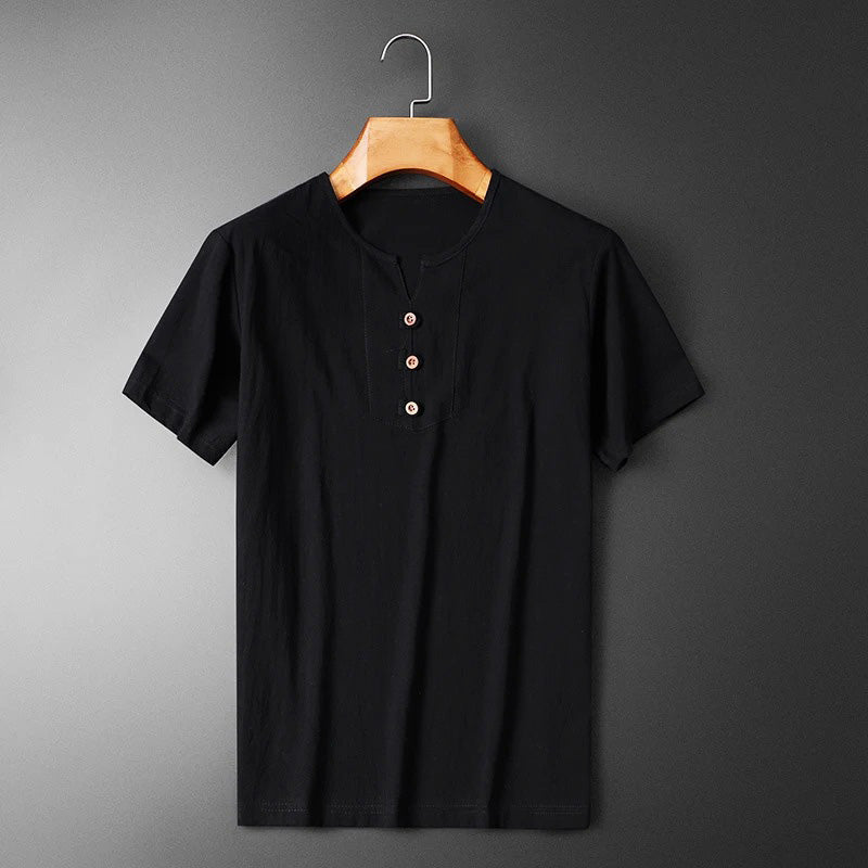 Herren T-Shirt mit lockerer Passform und Rundhals. Leichtes, bequemes Kurzarmshirt ideal für Freizeit & Alltag.