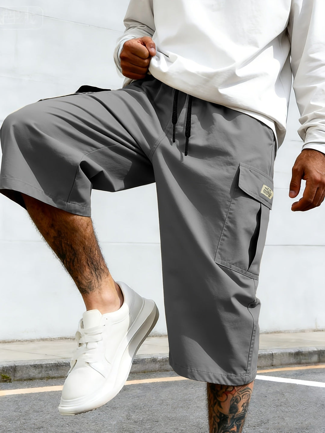 Herren Streetwear Cargo Shorts, bequem & locker für Frühling/Sommer.