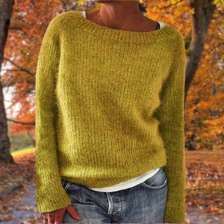 Vielseitiger Damen Strickpullover, Rundhals, Langarm, lockere Passform. Perfekt für Freizeit & stilvollen Alltag.