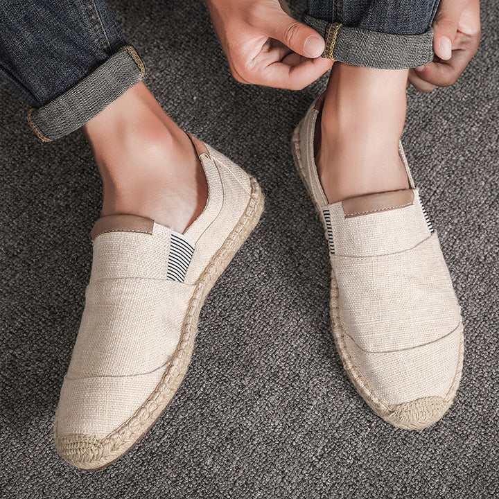 Vielseitige Herren Alltagsschuhe. Bequeme Slip-On Espadrilles Slipper, perfekt für jeden Casual Anlass.
