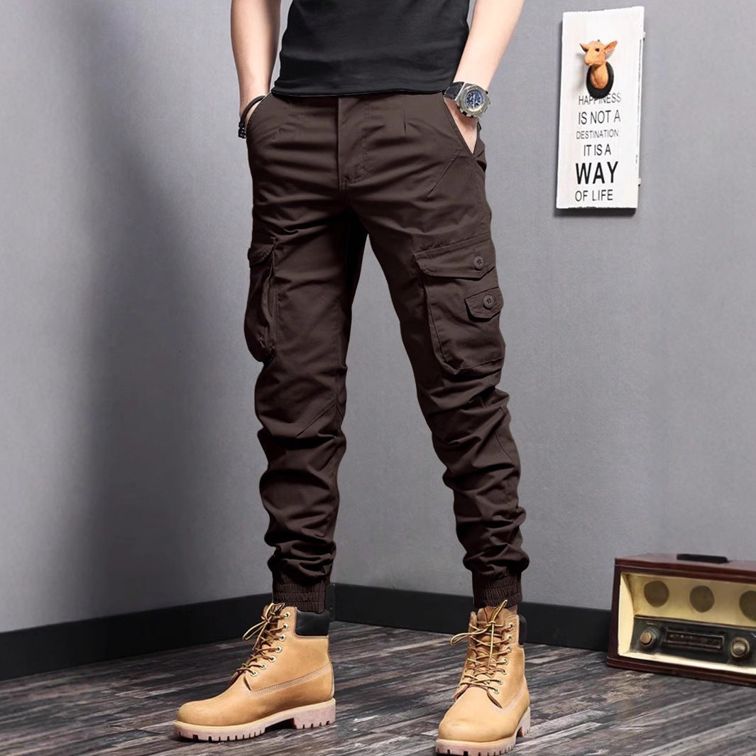 Moderne Herren Cargo Hose mit Kordelzug, großen Taschen und komfortablem Schnitt für Freizeit & Outdoor.