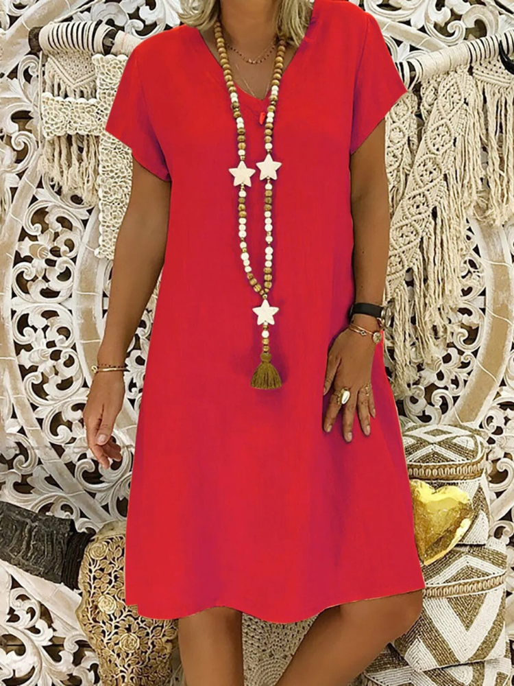 Modisches Damen Sommerkleid im Relaxed Fit. Bequem und lässig, ideal für die Freizeit.