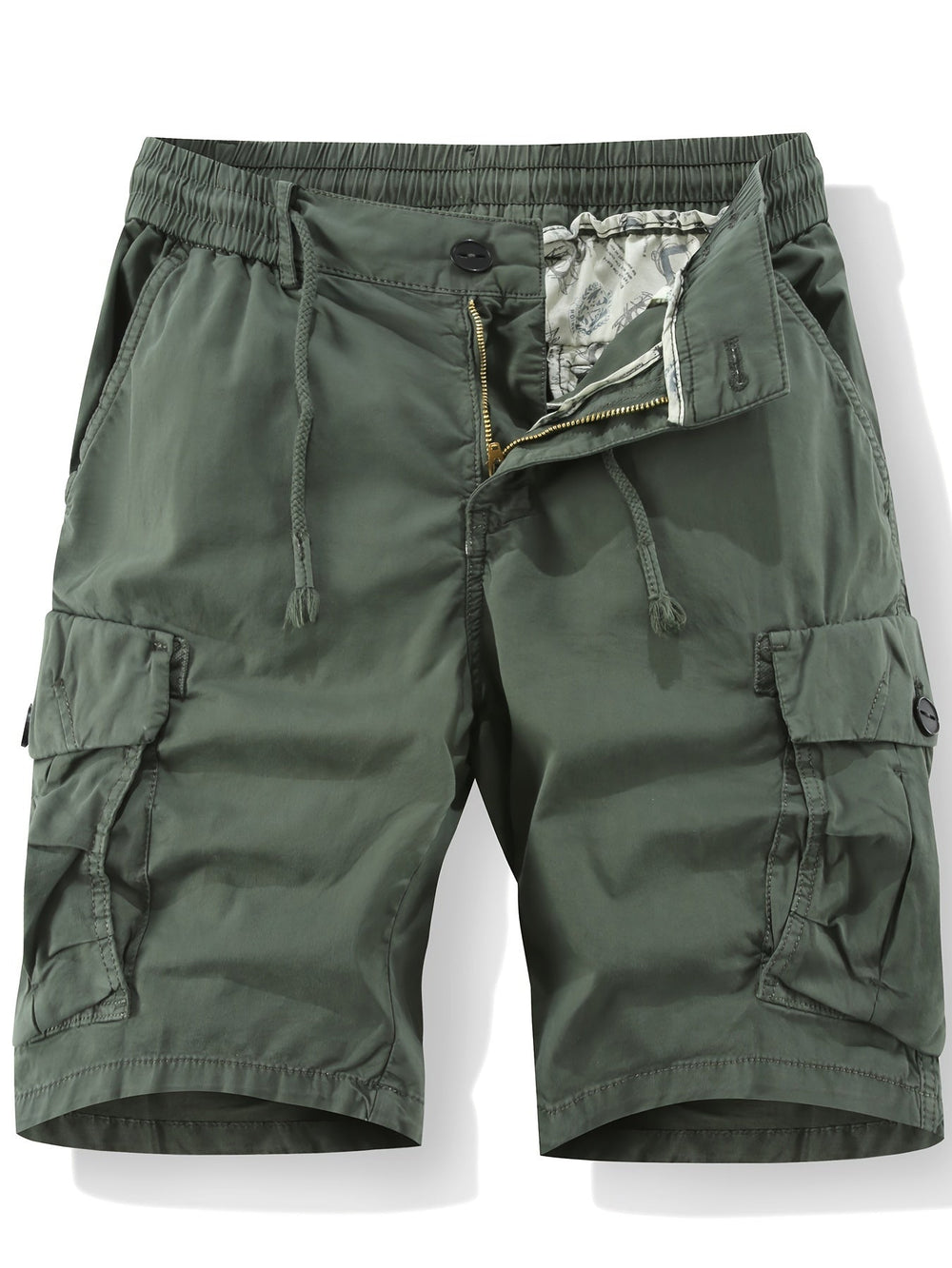 Funktionale Herren Cargoshorts mit verstellbarem Kordelzug und geräumigen Seitentaschen. Ideal für den Sommer.