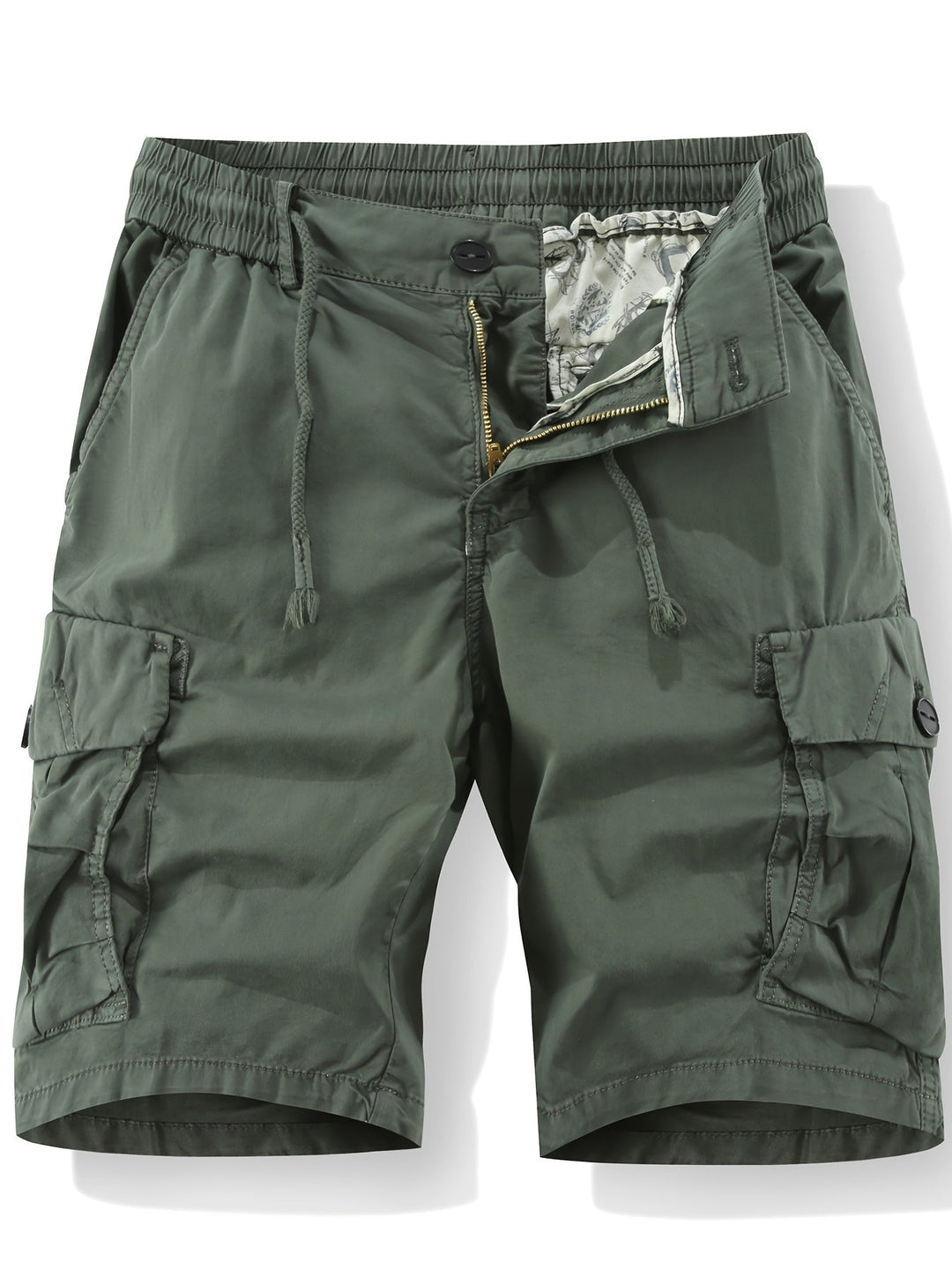Funktionale Herren Cargoshorts mit verstellbarem Kordelzug und geräumigen Seitentaschen. Ideal für den Sommer.