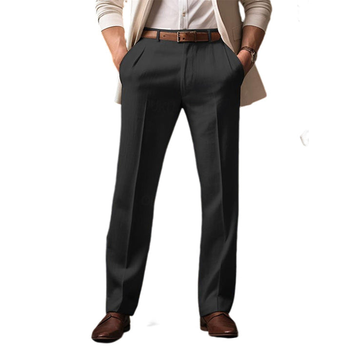 Bequeme Herren Casual Hose Corbinian aus Baumwolle mit geradem Schnitt, Taschen. Entspannter Herbst-Look.