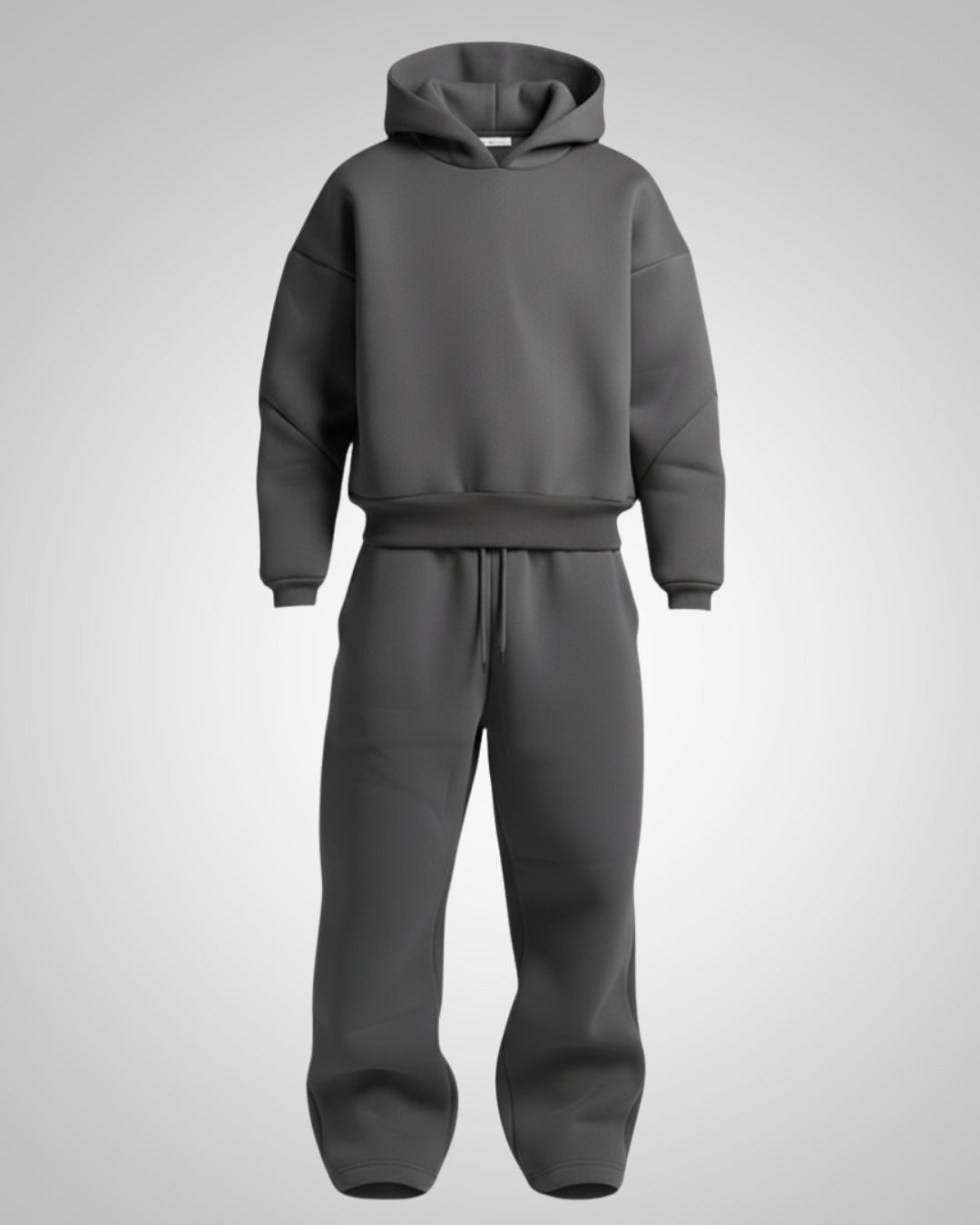 Stylisches Herren Oversized Zweiteiler Set: Kapuzenpullover & Jogginghose. Bequem für Freizeit & moderne Herrenmode.
