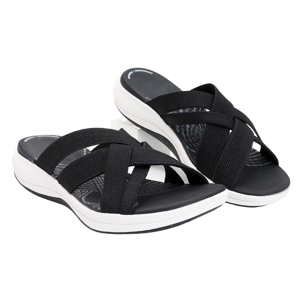 Verstellbare orthopädische Damensandalen für täglichen Komfort. Perfekt für gesunde Füße & Haltungskorrektur.