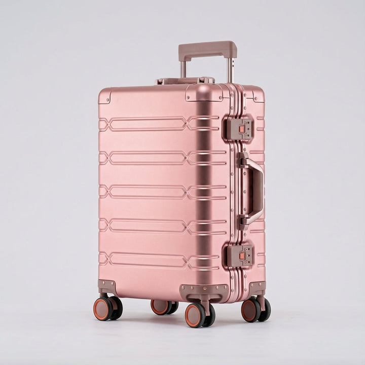 Eleganter GlidePro Koffer mit 360° Spinner-Funktion und integriertem TSA-Schloss für sicheres Reisen.