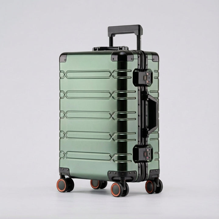 Hochwertiger 360° Spinner Reisekoffer, robustes Material und laufruhige Rollen für jede Reise.