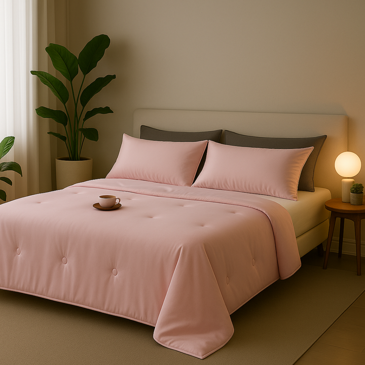 Moderne Unisex-Schlafdecke aus Eisseide, kühlend und pflegeleicht, ideal für den Alltag.