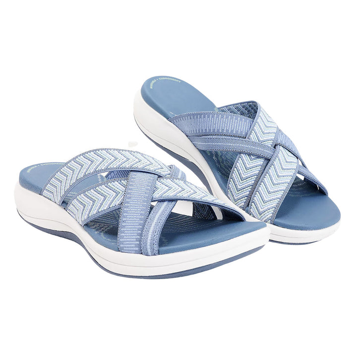 Orthopädische Damensandalen mit speziellem Fußbett. Fördern Haltung & Komfort für gesunde Füße und lindern Schmerzen.