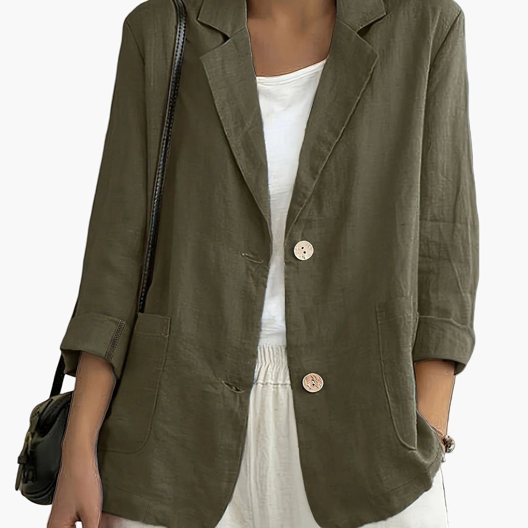 Femininer Business Blazer für Damen, vielseitig kombinierbar; elegante Jacke für jede Gelegenheit.