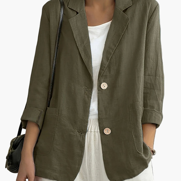 Femininer Business Blazer für Damen, vielseitig kombinierbar; elegante Jacke für jede Gelegenheit.