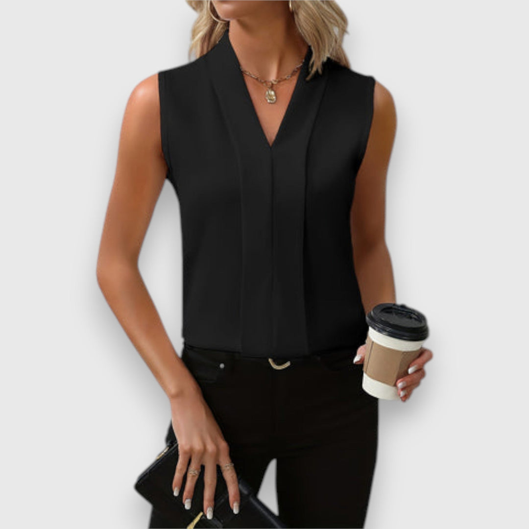 Elegantes Damen Oberteil in Schwarz, rot oder weiß für stilvollen Komfort. Ideal für den Sommer & als Basic.